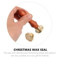 thumbnail image 3 of Shisuyan Wax Melt Stamp Christmas Pattern Stamp Golden Copper Alloy 1Set 0.98In, 3 of 8
