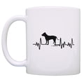 thumbnail image 2 of ThisWear Pitbull Gifts for Women Dog Lover Heartbeat Pitbull Themed Gifts Dog Pitbull Lover 11 ounce Coffee Mug, 2 of 4