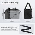 thumbnail image 2 of Pakyozj Small Gym Bag 14 Inch Duffel Bag for Women & Men,Waterproof Travel Sports Bags,Mini Gym Duffel with Bottle Holder,Foldable Lightweight Carry On Duffle, 2 of 6
