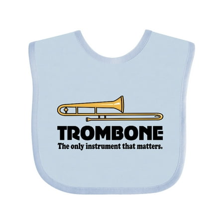 

Inktastic Trombone Music Joke Band Gift Gift Baby Boy or Baby Girl Bib