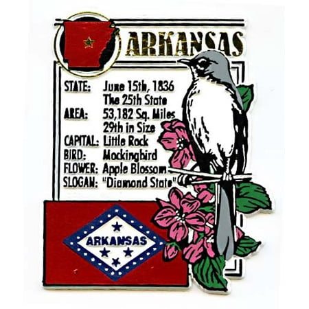 - Arkansas the Diamond State Montage Fridge Magnet