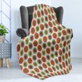 thumbnail image 4 of Tree Soft Flannel Fleece Blanket, Abstract Spruces Fir Pine Trees on Pastel Color Spots Christmas Theme Cartoon Forest, Cozy Plush for Indoor and Outdoor Use, 50" x 70", Multicolor, by Ambesonne, 4 of 5