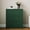 Green, variant on May in Color 3 Drawer Nightstand, Large Bedside Table with Golden Round Knobs, Modern Wood End Table for Bedroom, Living Room, Hallway, Closet, Green