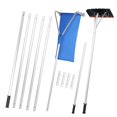thumbnail image 2 of ZNNT Roof Rake for Snow Removal, Snow Rake with 2 Scraping Heads, Telescopic Roof Snow Rake for Cleaning Leaves Sticks And Debris, Dual-Use Yard Rake for Lawn, 2 of 6