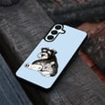 thumbnail image 4 of WIRESTER Shockproof Soft Rubber Cover Case for Samsung Galaxy A16 5G 6.7", Schnauzer Dog Butt Looking Back On Light Blue Background, 4 of 5