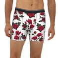 thumbnail image 6 of Sigee Rose Flowers for Men's Boxer Briefs,Moisture Wicking and Breathable Medium, 6 of 9