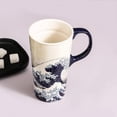 thumbnail image 5 of Topadorn Ceramic Travel Mug Porcelain Coffee Cup with Spill-proof Lid and Box, 17 Oz., 5 of 5