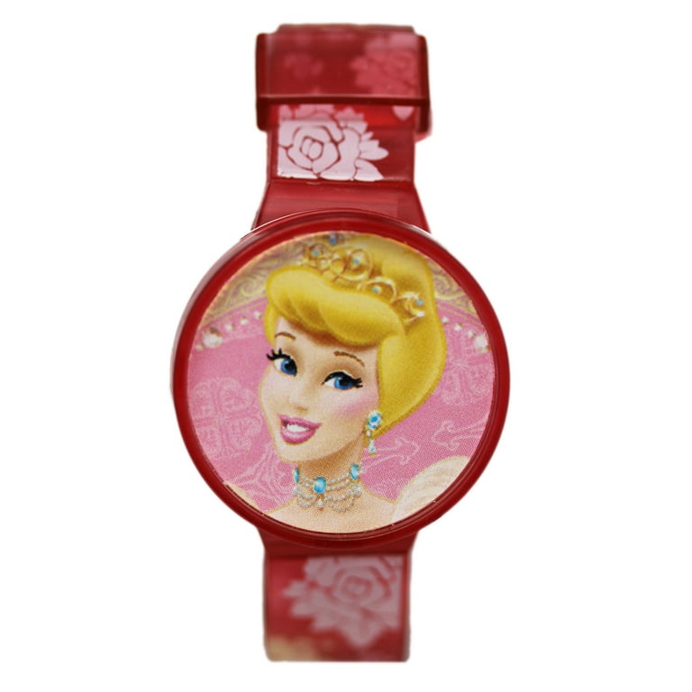 Disney Princess Kids Digital Watch With Cinderella and Belle Swappable Covers
