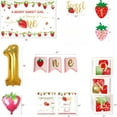 thumbnail image 2 of Strawberry 1st Birthday Decorations Party Supplies, Berry First Birthday decor Party Supplies, Berry Sweet One Berry First Birthday Girl Decoration, 2 of 7