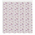 thumbnail image 2 of Ambesonne Vintage Rose Shower Curtain, Soft Pastel Floral, 69"Wx84"L, White Pale Pink Fuchsia, 2 of 4