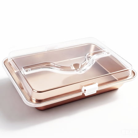 LIMICAR 9x13 inch Cake Pan with Lid, Nonstick Baking Pan with Covers and Handle, Versatile Sheet Cake Pan for Brownies, Casseroles, Lasagna,Easy Clean & Dishwasher Safe