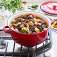 thumbnail image 6 of Merten & Storck 7QT Dutch Oven with Lid, Lightweight Enameled Iron, Oven Safe, Metal Utensil Safe, Red, 6 of 9