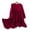 Red, variant on KYAIGUO Kids Girls Solid Colour Dress Velvet Dress Long Sleeve Ruffle Princess Dress for 7-12Y