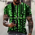 thumbnail image 1 of Camiseta de manga corta de verano para hombre de marca Tech Swirl Información digital Impresión 3D Camiseta de hombre Harajuku Moda Streetwear Tamaño 5XL Tan Jianjun unisex, 1 of 2
