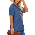 thumbnail image 3 of Anbech Mother's Day Plus Size T-Shirts for Women Graphic Dog Mama Lightning Print Oversize Short Sleeves T-Shirt with Round Neck, 3 of 4