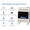 thumbnail image 3 of ProCom Heating Natural Gas Ventless Blue Flame Heater With Base Feet - 20,000 BTU, Manual Control - Model# MN200HBA-B, 3 of 6