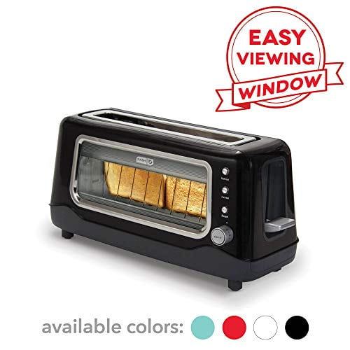 Dash Clear View Toaster Extra Wide Slot Toaster with Stainless Steel