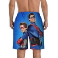 thumbnail image 4 of Henry Danger Mens Swim Trunks Quick Dry Board Shorts with Mesh Lining, Hawaii Beach Shorts Swimwear Bathing Suits, 4 of 7