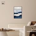 thumbnail image 3 of Teal Tapestry Canvas Indigo Abstract Art by Art Remedy, Black Frame, 24" x 36", 3 of 7
