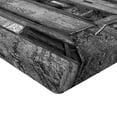 thumbnail image 2 of Ambesonne Black Fitted Sheet, Antique Railway Wagon, Full Size, Black and White, 2 of 3