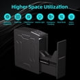 thumbnail image 2 of PINEWORLD Gun Safe For Handgun, Biometric Slider Bedside Handgun Safe, Pistol Lock Case for Nightstand,Sliding Door Hand Gun Safe for Pistol -with 3 Quick Access Fingerprint, PIN Code, KEY, 2 of 7