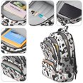 thumbnail image 4 of Cow and Spot White Pattern Cute School Backpack Bag with Padded Back and Adjustable Shoulder Straps 16.9 X 12.6 X 5.9 Inches, 4 of 5