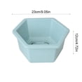 thumbnail image 3 of Hexagon Planter Pot Thickened Modern Plastic Flower Container with Drainage Hole for Indoor Outdoor Balcony Garden Home, 3 of 6