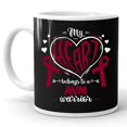 thumbnail image 2 of Av Malformation My Heart Belongs To A Avm Warrior Avm Gift Ceramic Mug 11oz (White;11oz), 2 of 5