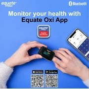 Equate Bluetooth Digital Pulse Oximeter with Heart Rate Monitor and SpO2 Measurement