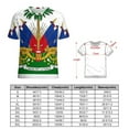 thumbnail image 2 of Haiti National Emblem T Shirts Basic T-Shirt Short Sleeve Ladies Tee Shirt Summer Graphic Clothing, 2 of 6