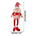 thumbnail image 3 of Fiudx Artículos en oferta con ofertas flash Figura decorativa navideña con gorro de punto rojo y muñeco sin rostro con patas colgantes, gnomo duende, 3 of 6