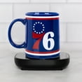 thumbnail image 2 of Uncanny Brands NBA Philadelphia 76ers Logo 12oz Mug Warmer Set, 2 of 5