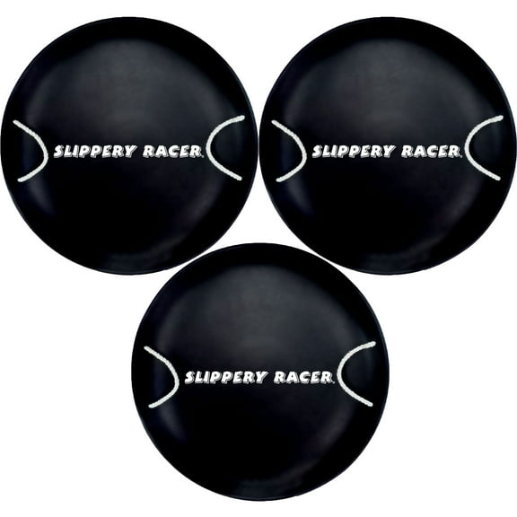 Slippery Racer ProDisc 26" Heavy Duty Metal Saucer Sled w/ Handles (3 Pack)