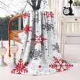 thumbnail image 2 of White Christmas Snowflake Pattern Blanket,Comfortable Soft Lamb Wool Throw Blanket,All Season,Warm Lightweight Blankets for Sofa Bed Couch Living Room Chair,50"x60", 2 of 4