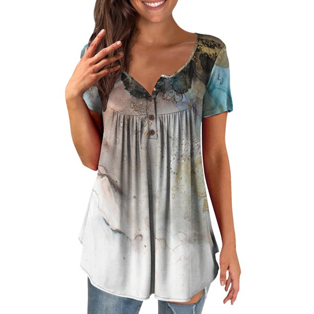 Gibobby mini faldas de mujer sexy mujer Camisetas sueltas de verano con volantes Camisas sin mangas plisadas(Verde, L)