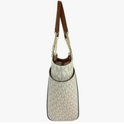 Michael Kors Jet Set Travel Large Logo Tote, Vanilla