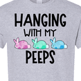 thumbnail image 4 of Inktastic Easter Hanging with My Peeps Pastel Bunnies T-Shirt, 4 of 5