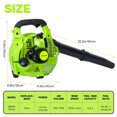 thumbnail image 6 of Anvazise 2-Stroke Handheld Leaf Blower, Gas Powered Leaf Blower, 26cc Handheld Gas Blower, Powerful Clearing Blower for Lawn Care, Snow Blowing and Yard Cleaning (Green), 6 of 12