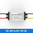 thumbnail image 2 of Convertidor de fuente de alimentación de 24V a 12V DC-DC 1A ~ 5A con carcasa de aluminio, 2 of 6