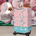 thumbnail image 4 of Travel Luggage Cover Suitcase Girl Protector Storage Fits 18-32 Inch Luggage Flower Luggage Protector Wheel Covers Patterned Travel with Pocket Elastic Luggage Anti-scratch Suitcase Cover L, 4 of 6