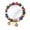 2, variant on Gray Glass Multi color Beads Chinese Vintage Gold Swallowing Ethnic Group Bracelet Women's Fashion Accessory
