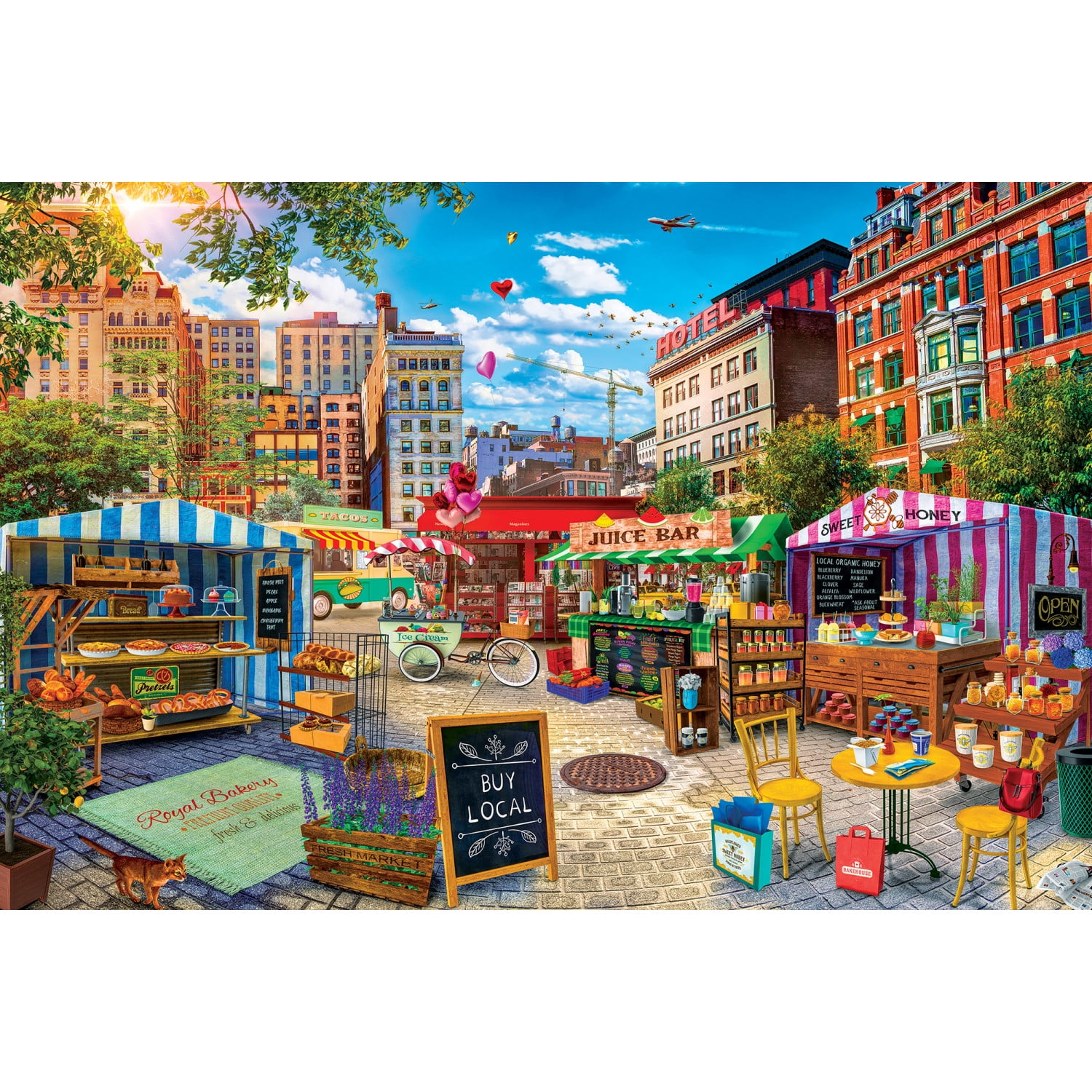 MasterPieces 5000 Piece Puzzle - Buy Local Honey - Flawed