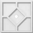 thumbnail image 4 of Ekena Millwork CMP24EY 24 in. OD x 8.25 in. Square Embry Architectural Grade PVC Contemporary Ceiling Medallion, 4 of 4