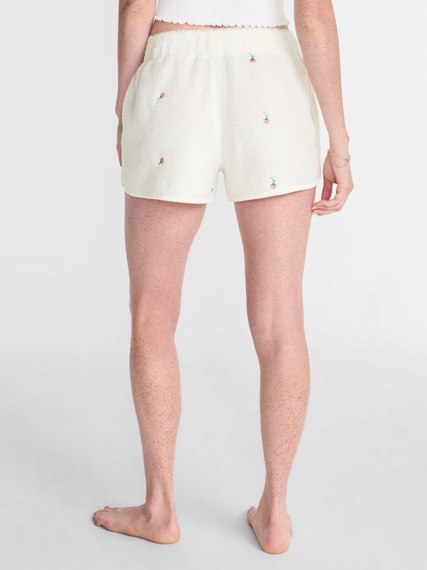 No Boundaries Cozy Teddy Shorts, 2.75'' Inseam, Women’s XS-2X