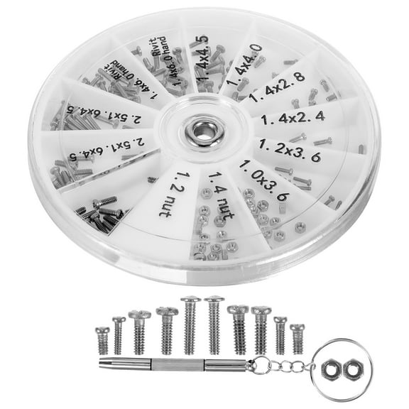 Masteelf 1 Set Eye Glass Repair Kit Glasses Tool Sunglass Screwdriver Eyeglass Screw