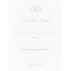 Linked Heart Save The Date Cards Silver