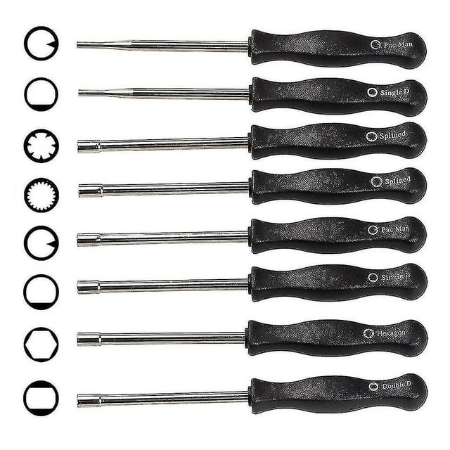8 destornilladores de carburador diferentes, juego de herramientas de ajuste de carburador Ajuste de carburador para motores de 2 ciclos