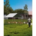 thumbnail image 1 of AKDSteel Grande Niche Extérieure pour Chien, Grande Niche Extérieure pour Chien, Enclos de Course Robuste pour Chien Parc Clôture avec Toit Imperméable et Anti-UV, 19,7 x 9,8 x 6,4 Pi, 1 of 6