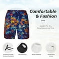 thumbnail image 5 of Gaeub Colorful Fall Leaves Mens Swim Trunks Stretch Beach Shorts Quick Dry for Men Swim Shorts Swimwear with Pockets- 3X-Large, 5 of 9