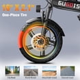 thumbnail image 5 of 750W Peak Electric Bike for Adults, 16" Electric Commuter Bike, 48V 15Ah Removable Battery Folding Ebike, One-Piece Tire City E-Bicycle, Max.20mph & 45 Miles UL2849 Black, 5 of 11